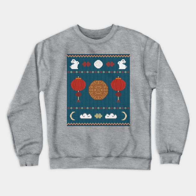 Mid Autumn Festival Knit Crewneck Sweatshirt by CupcakeCandice